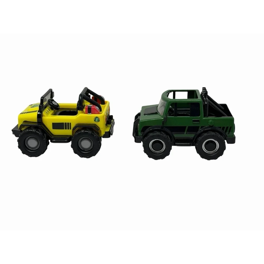 TWO Ryan's World Vehicles Off Road Cruiser And Safari‎ Jeep Pull Back Action